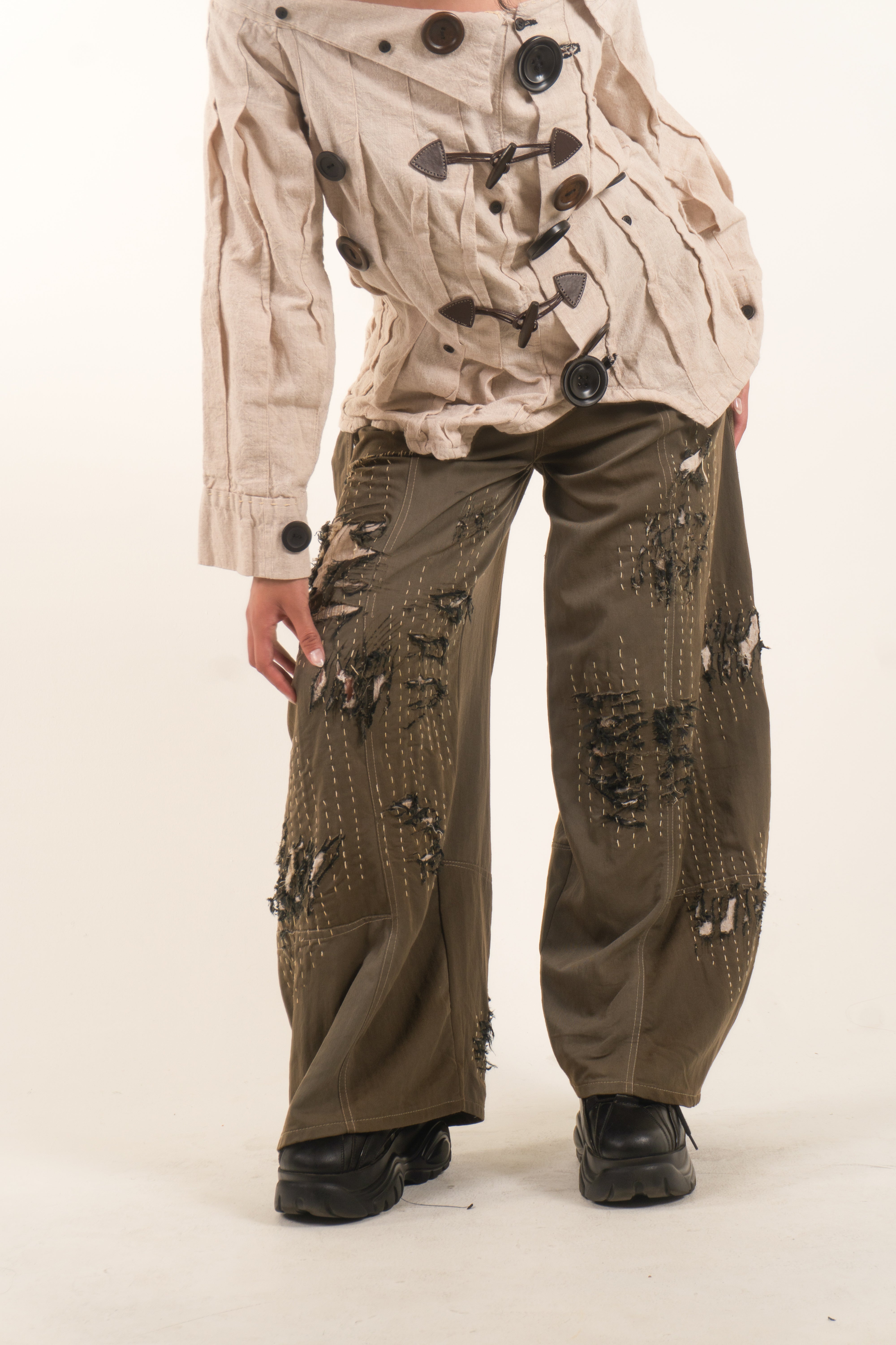 LOOK 6 BORO SASHIKO PANTS
