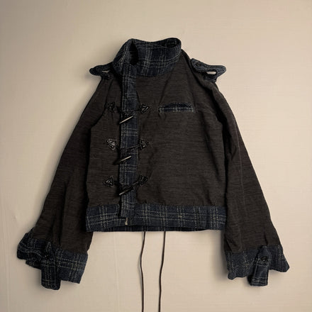 LOOK 2 ASYMMETRICAL TOGGLE FRONT JACKET