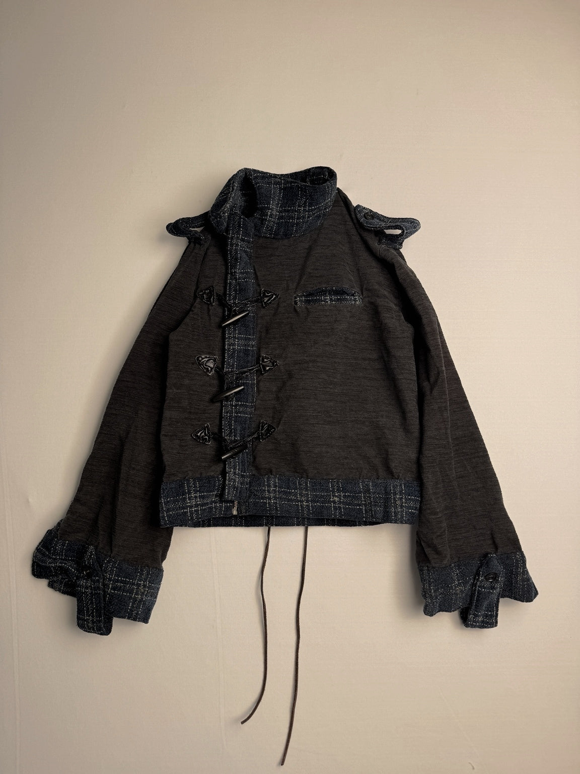 ASYMMETRICAL TOGGLE FRONT JACKET