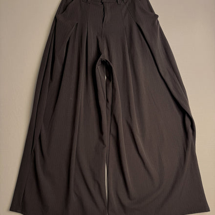 LOOK 3 PLEATED PINSTRIPE TROUSERS