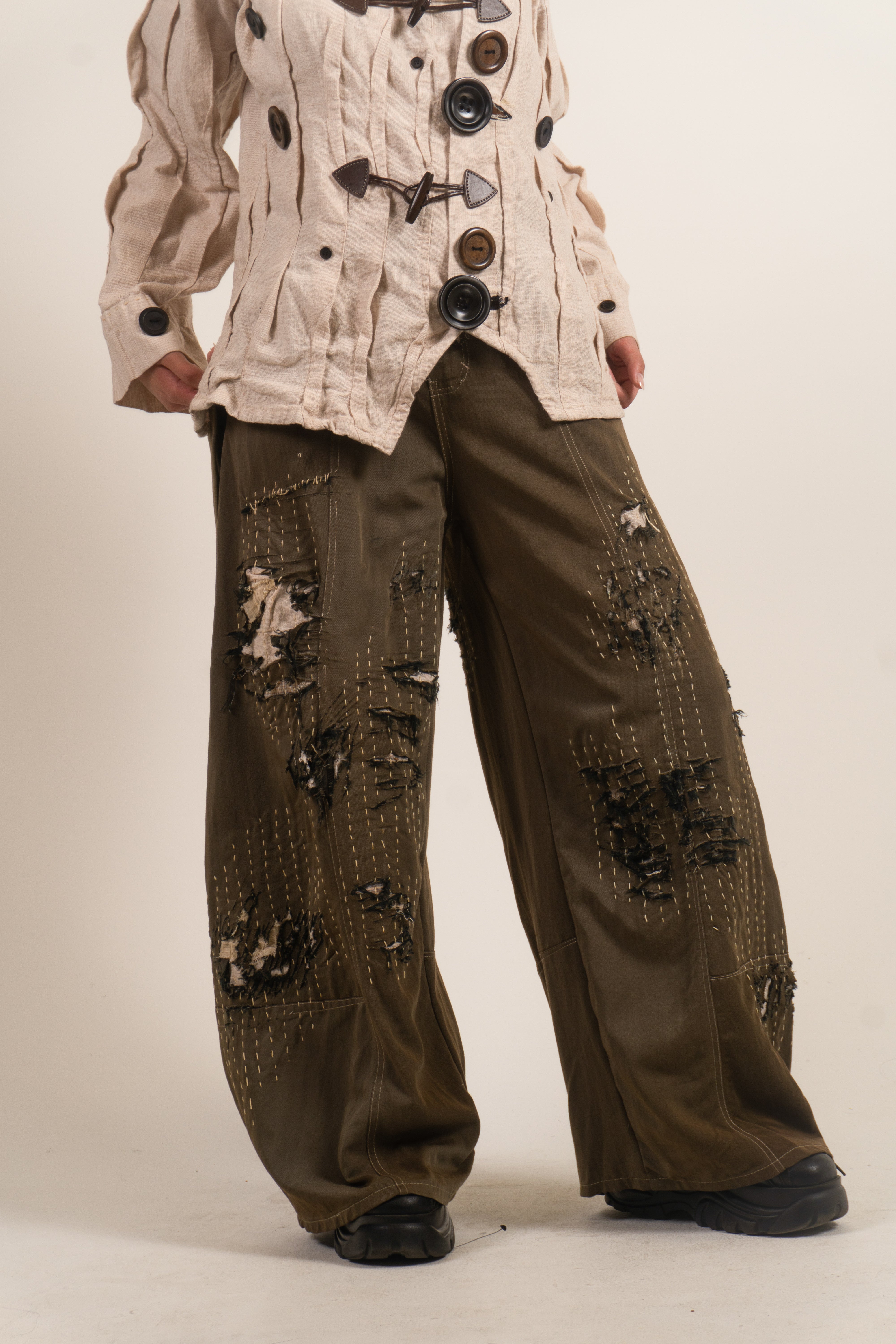 LOOK 6 BORO SASHIKO PANTS