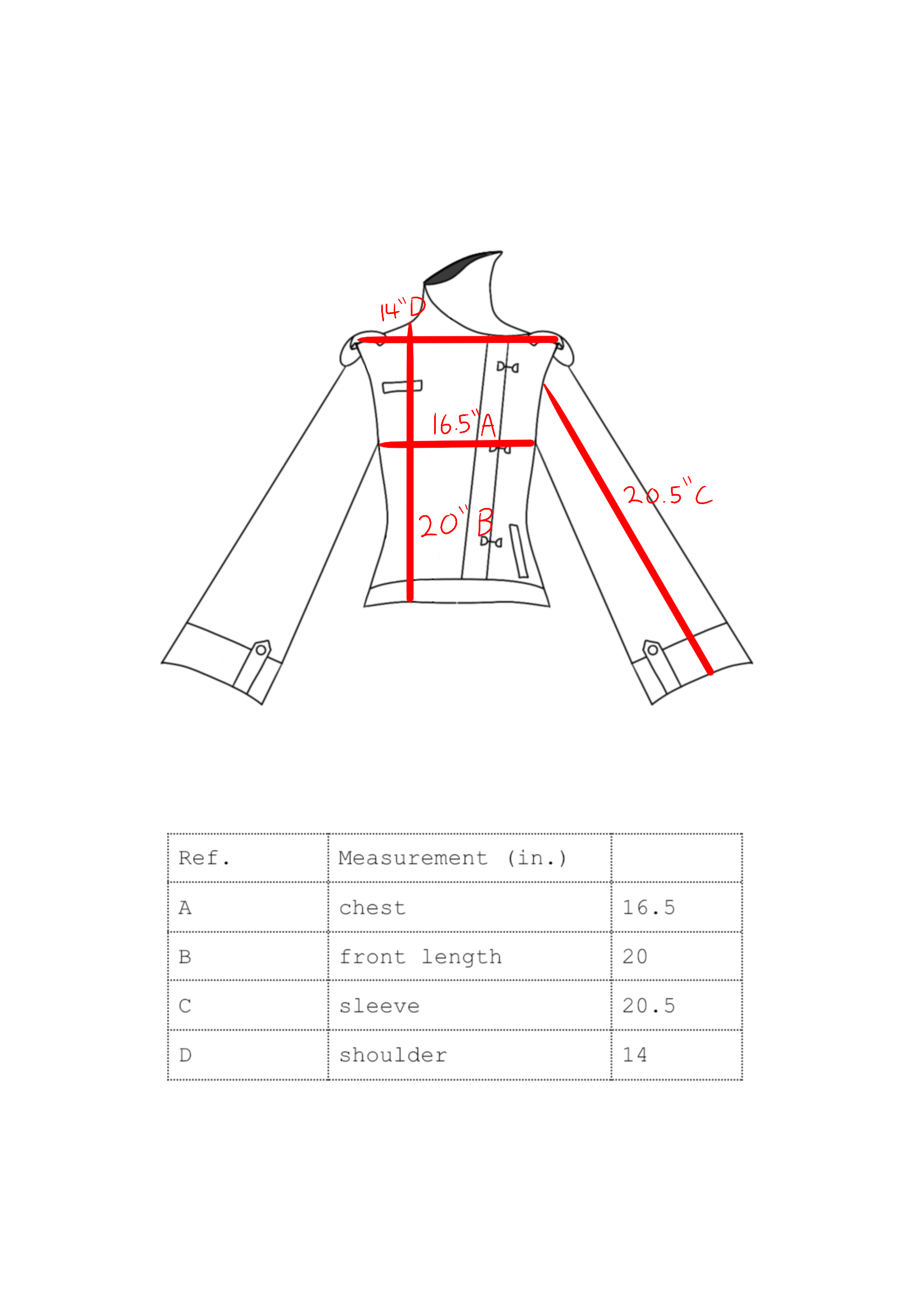 LOOK 2 ASYMMETRICAL TOGGLE FRONT JACKET