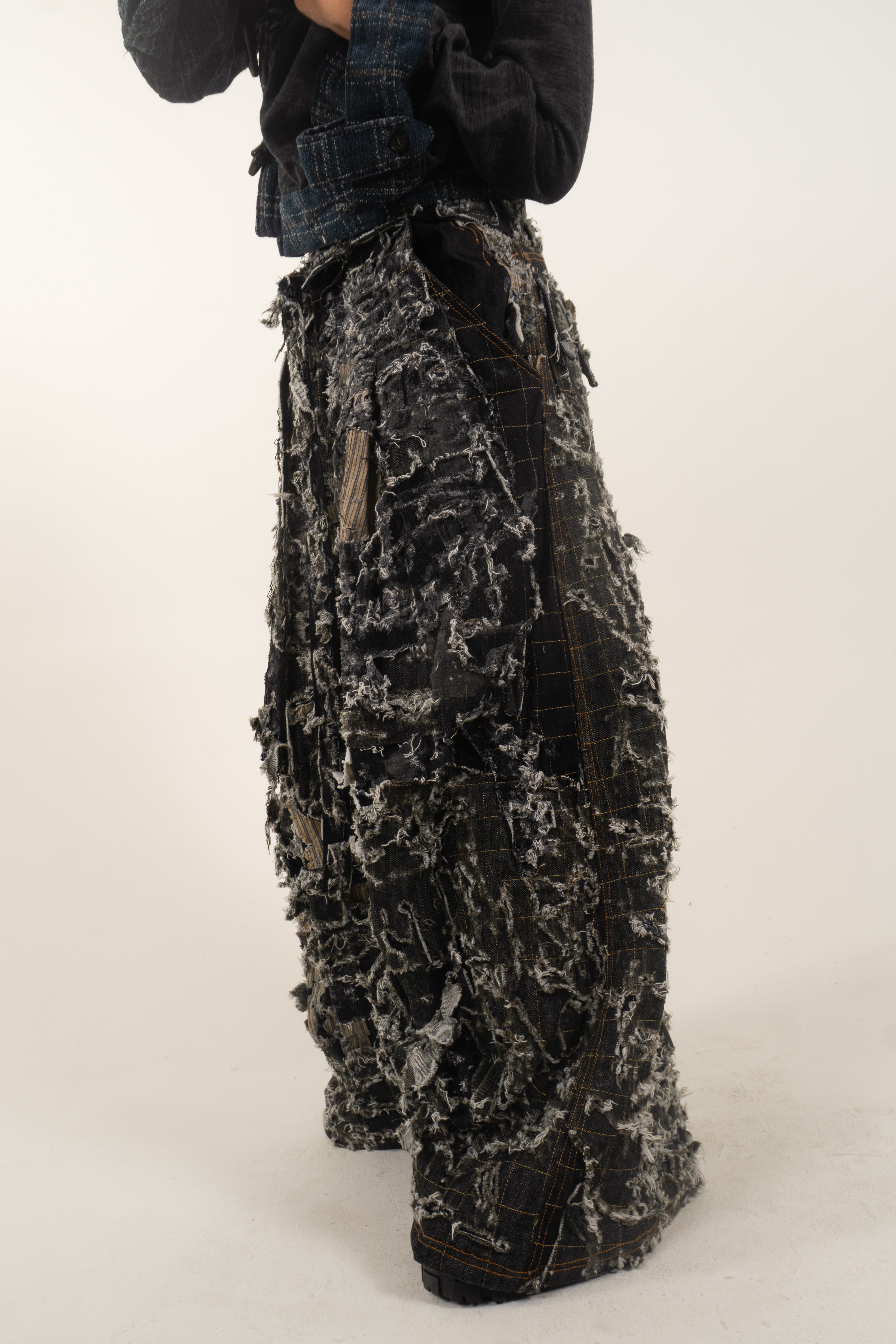 LOOK 2 DISTRESSED BORO DENIM