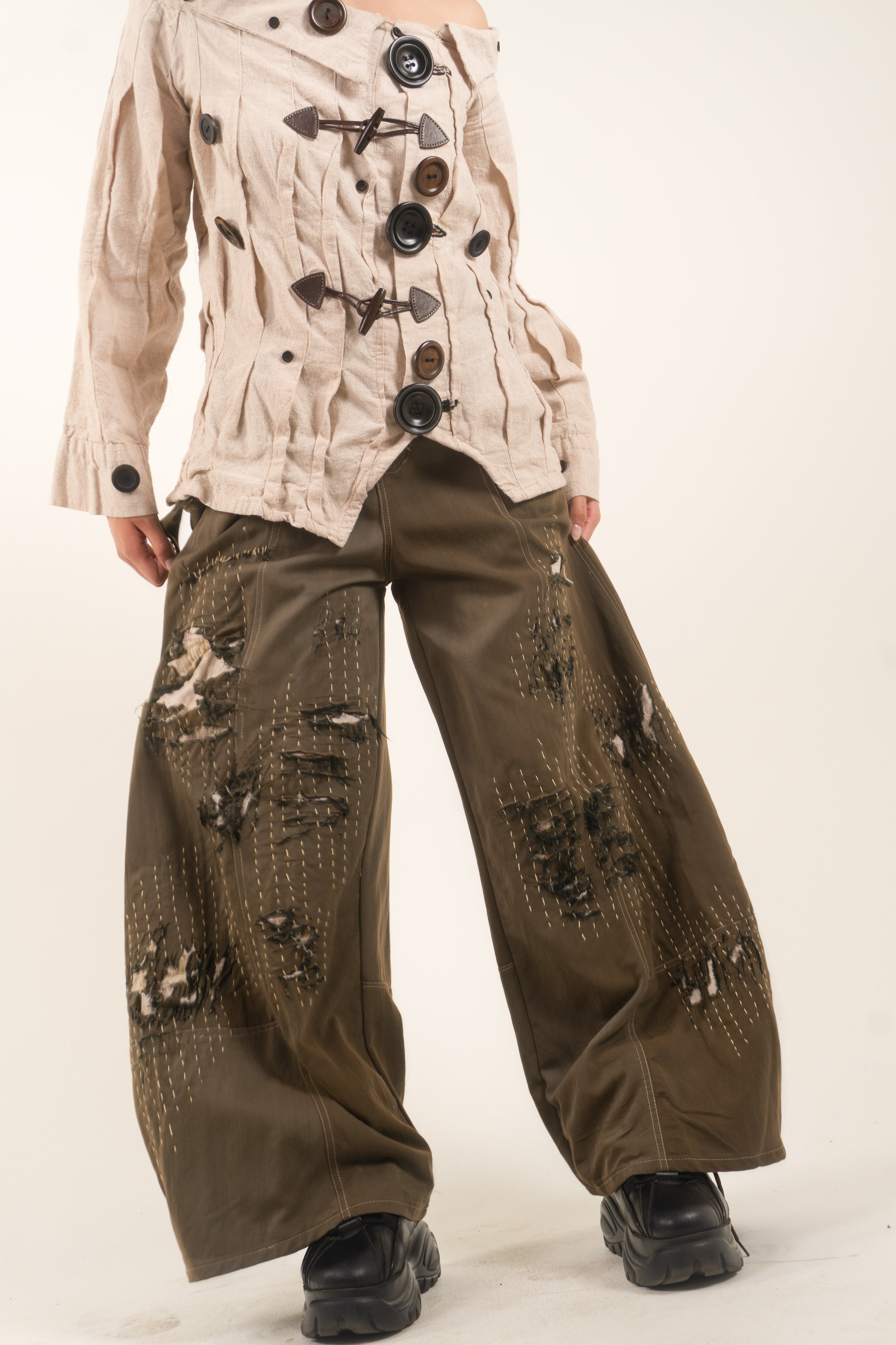 LOOK 6 BORO SASHIKO PANTS