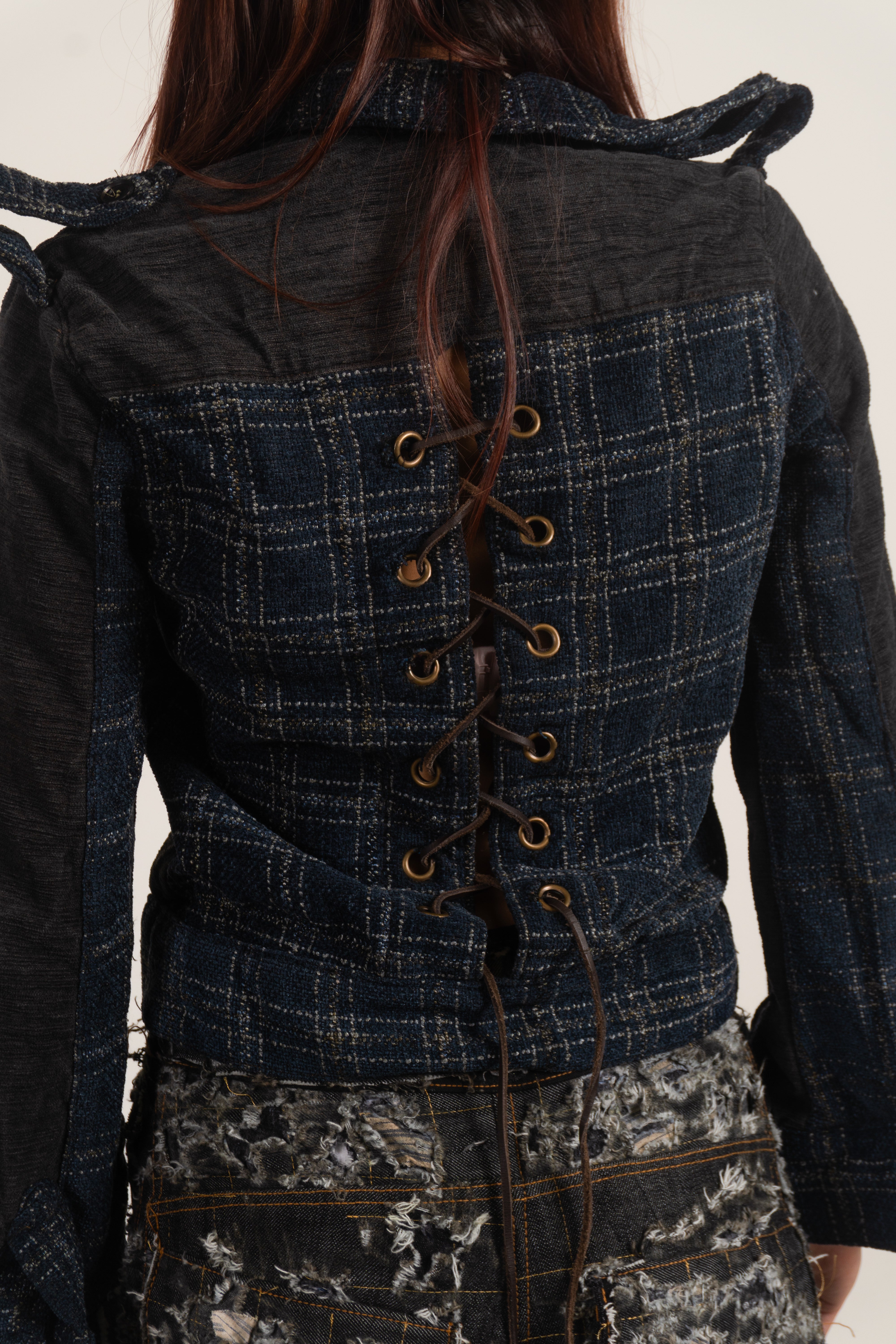 LOOK 2 ASYMMETRICAL TOGGLE FRONT JACKET
