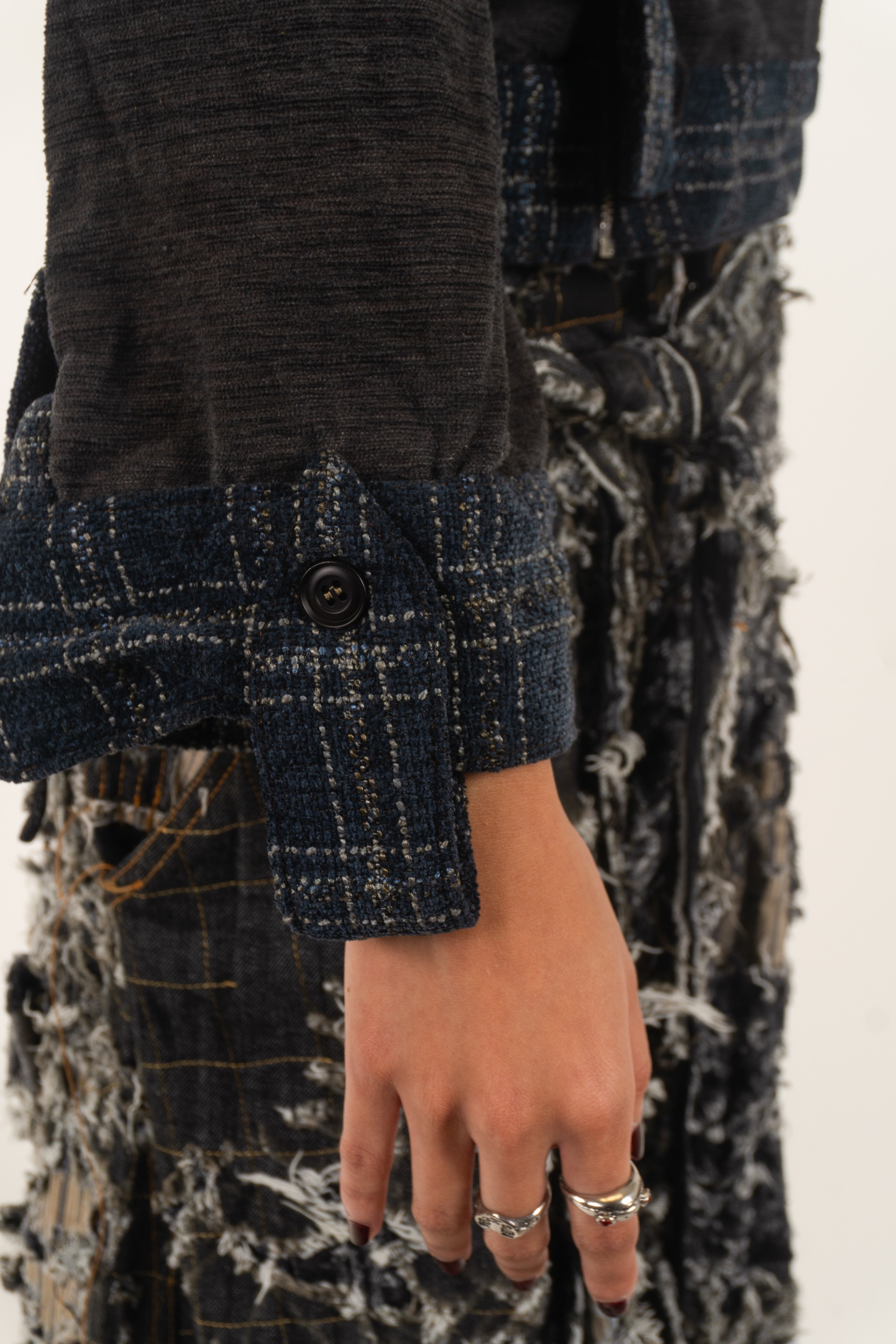 LOOK 2 ASYMMETRICAL TOGGLE FRONT JACKET