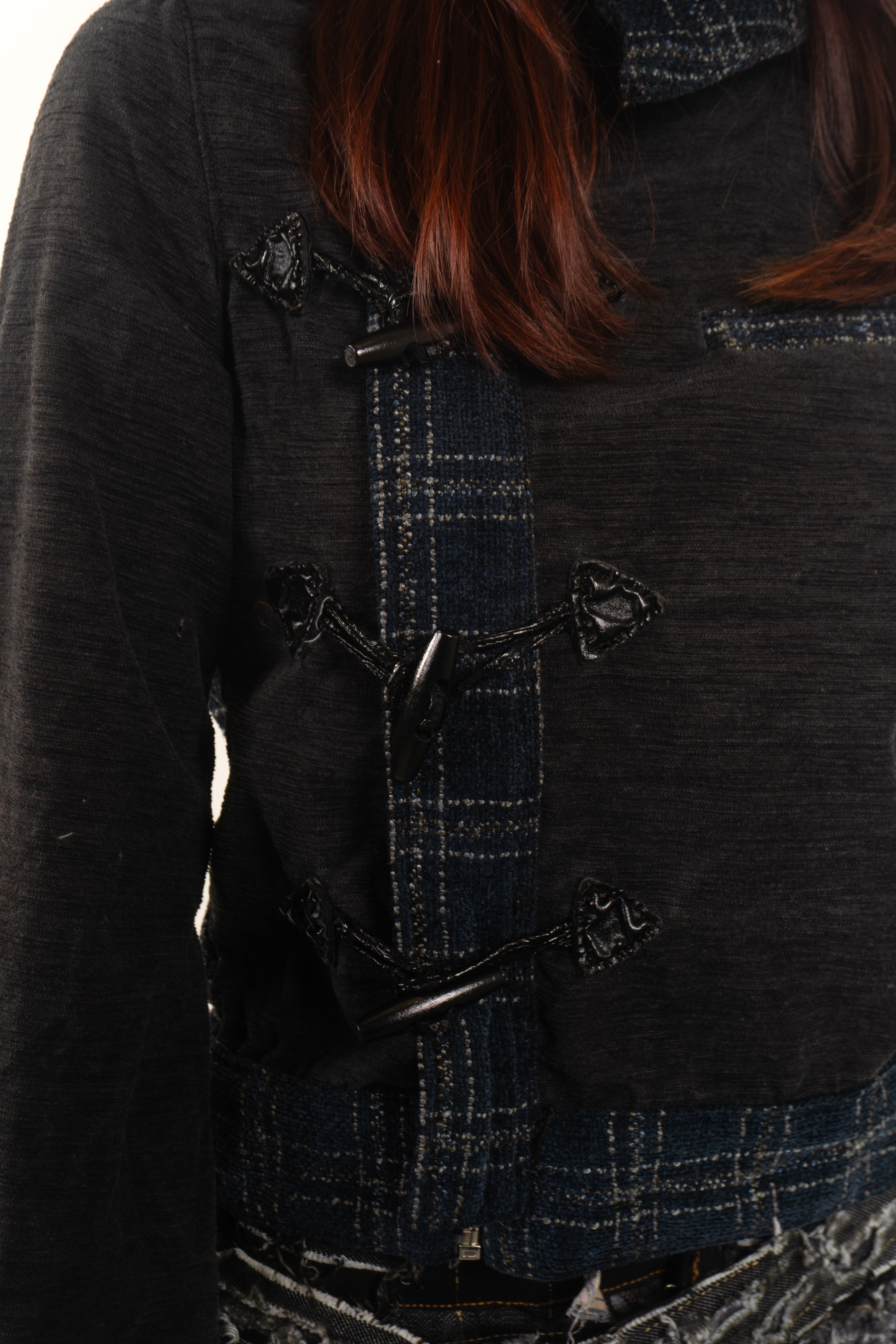 LOOK 2 ASYMMETRICAL TOGGLE FRONT JACKET