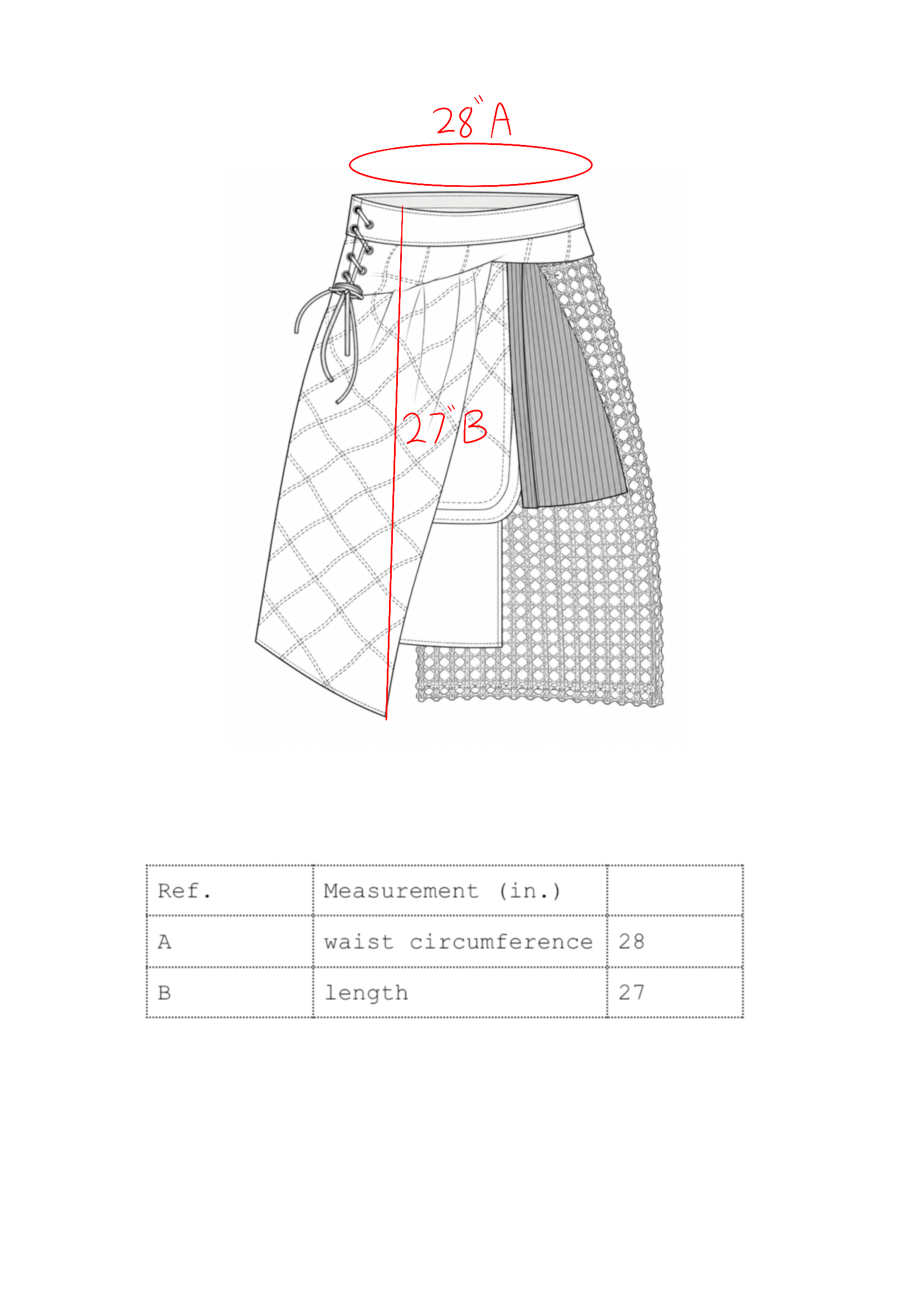 LOOK 4 LAYERED SKIRT