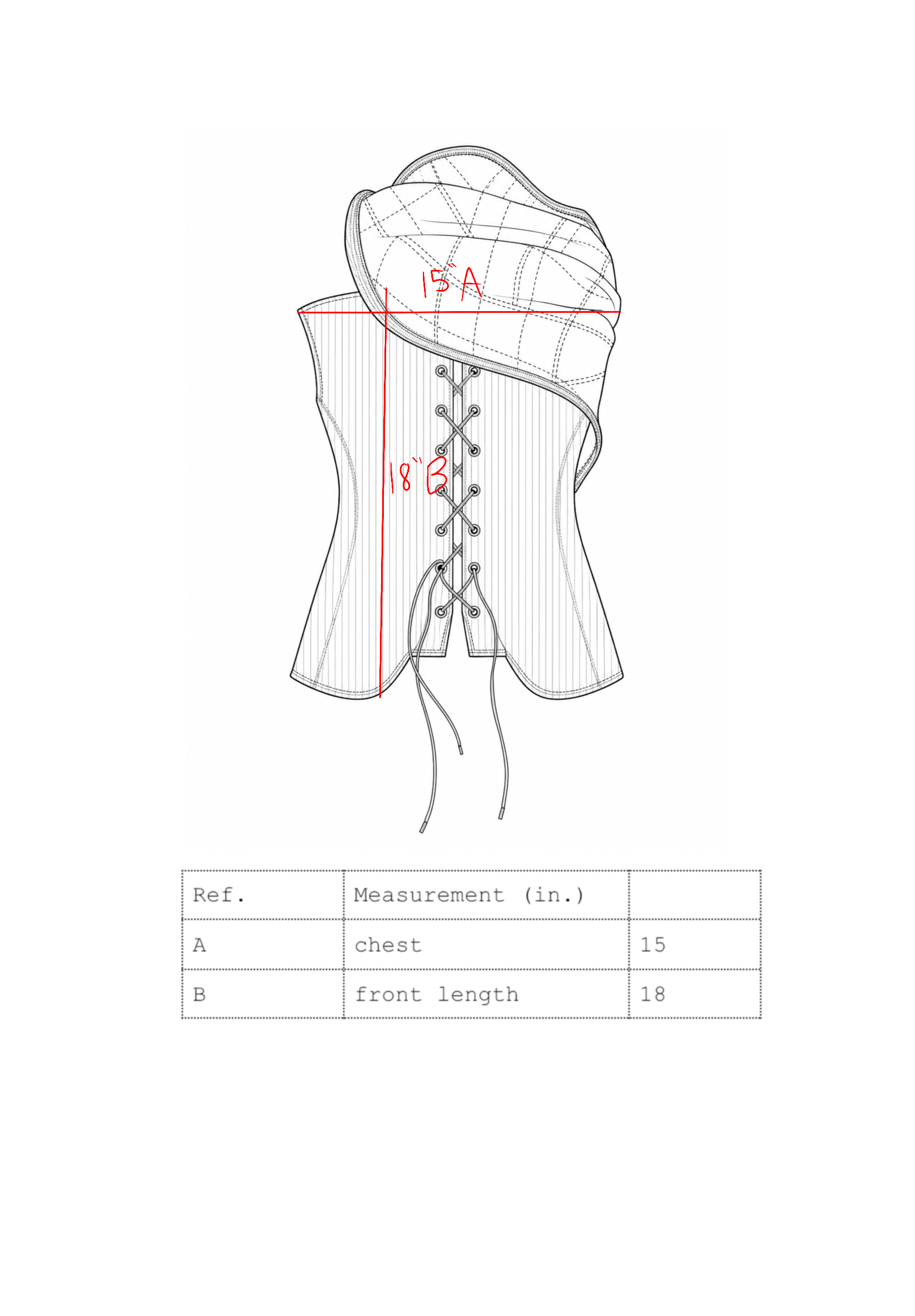 LOOK 4 LACE UP BODICE TOP